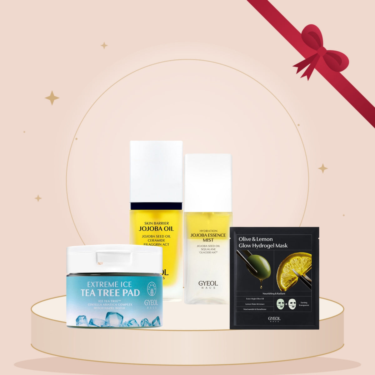 Jojoba Barrier Kit – julegavesett fra K-Town, produktene pakket som gave