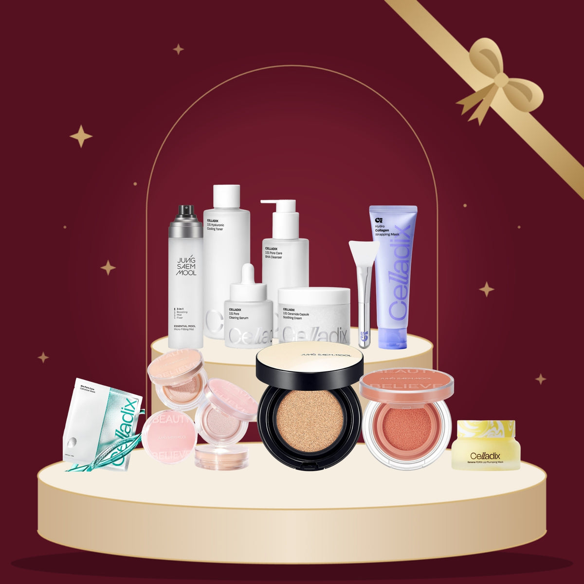 Full Glow – Celladix – julegavesett fra K-Town, produktene pakket som gave