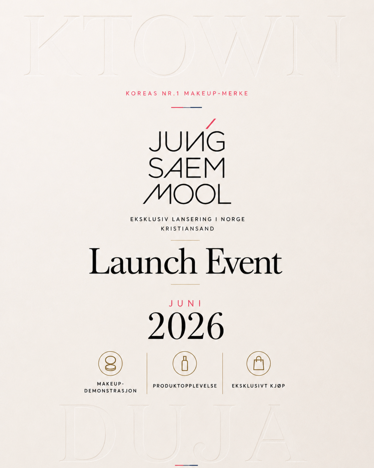 <p>JUNG SAEM MOOL<br/><em>Launch Event</em></p>