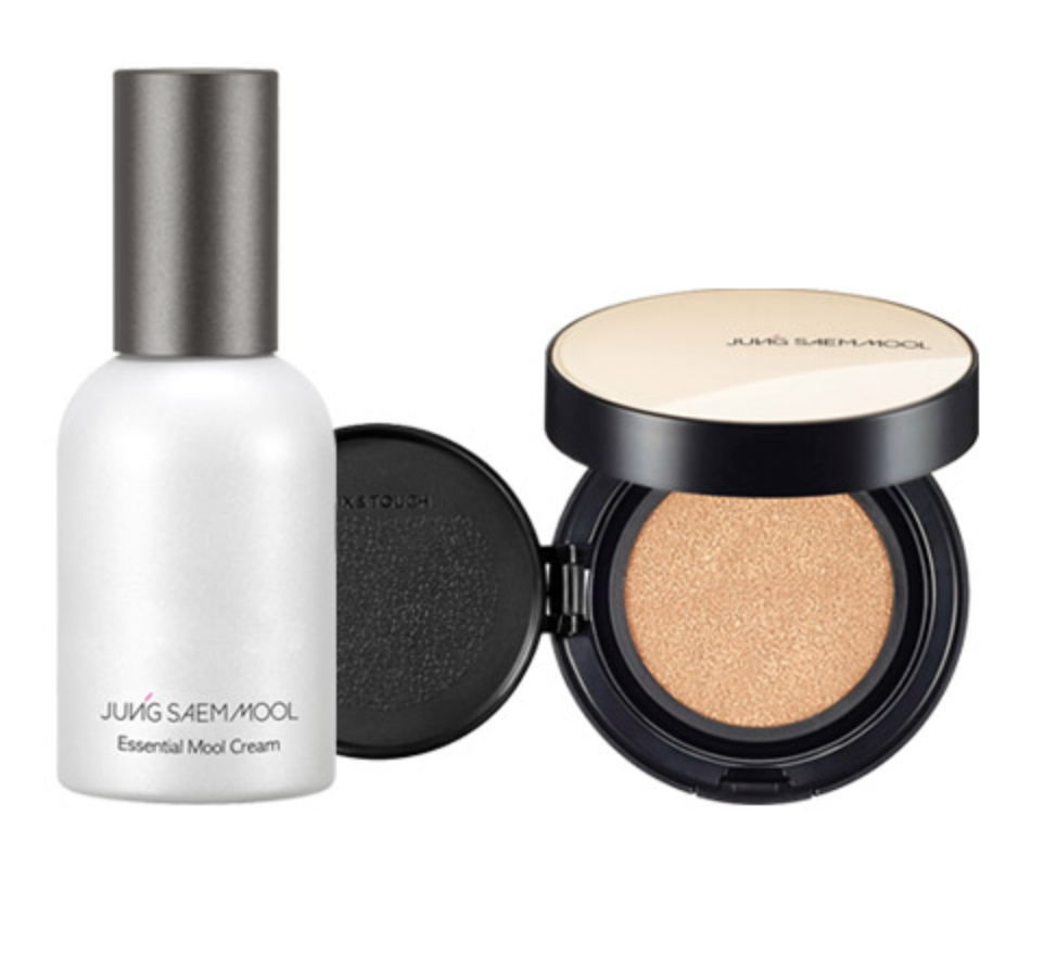 Siste steg i huden.
Første steg i makeupen.