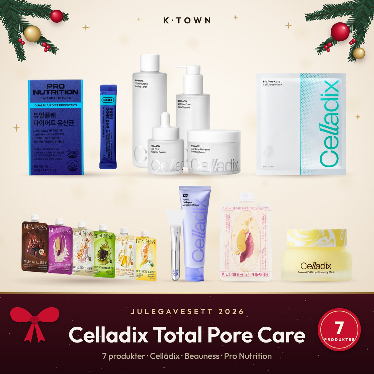 Celladix Total Pore Care – julegavesett 2026 fra K-Town