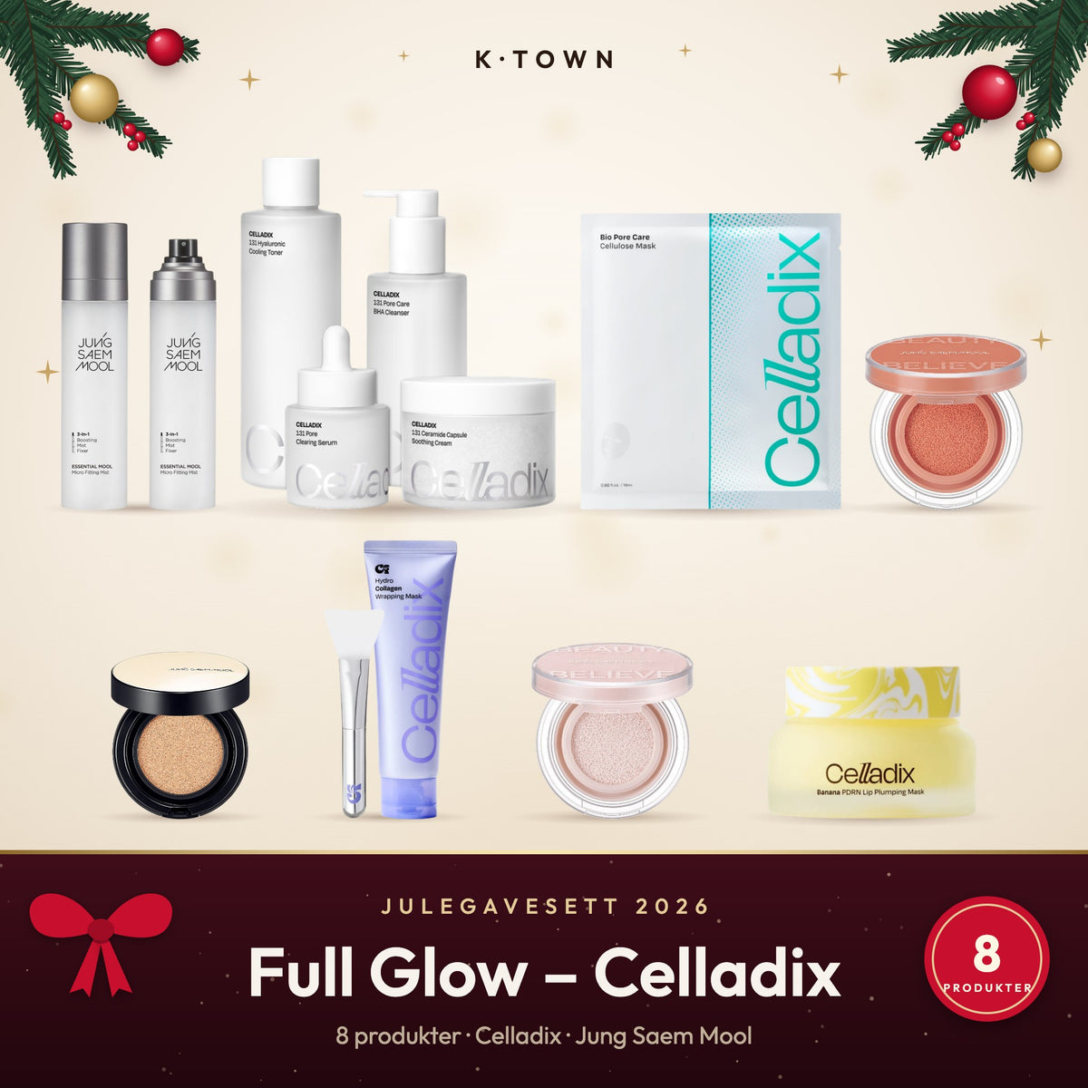 Full Glow – Celladix – julegavesett 2026 fra K-Town