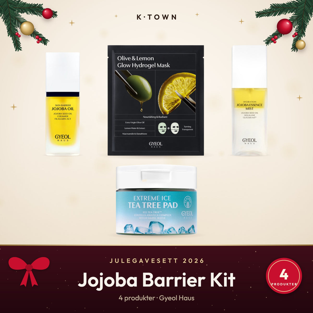 Jojoba Barrier Kit – julegavesett 2026 fra K-Town