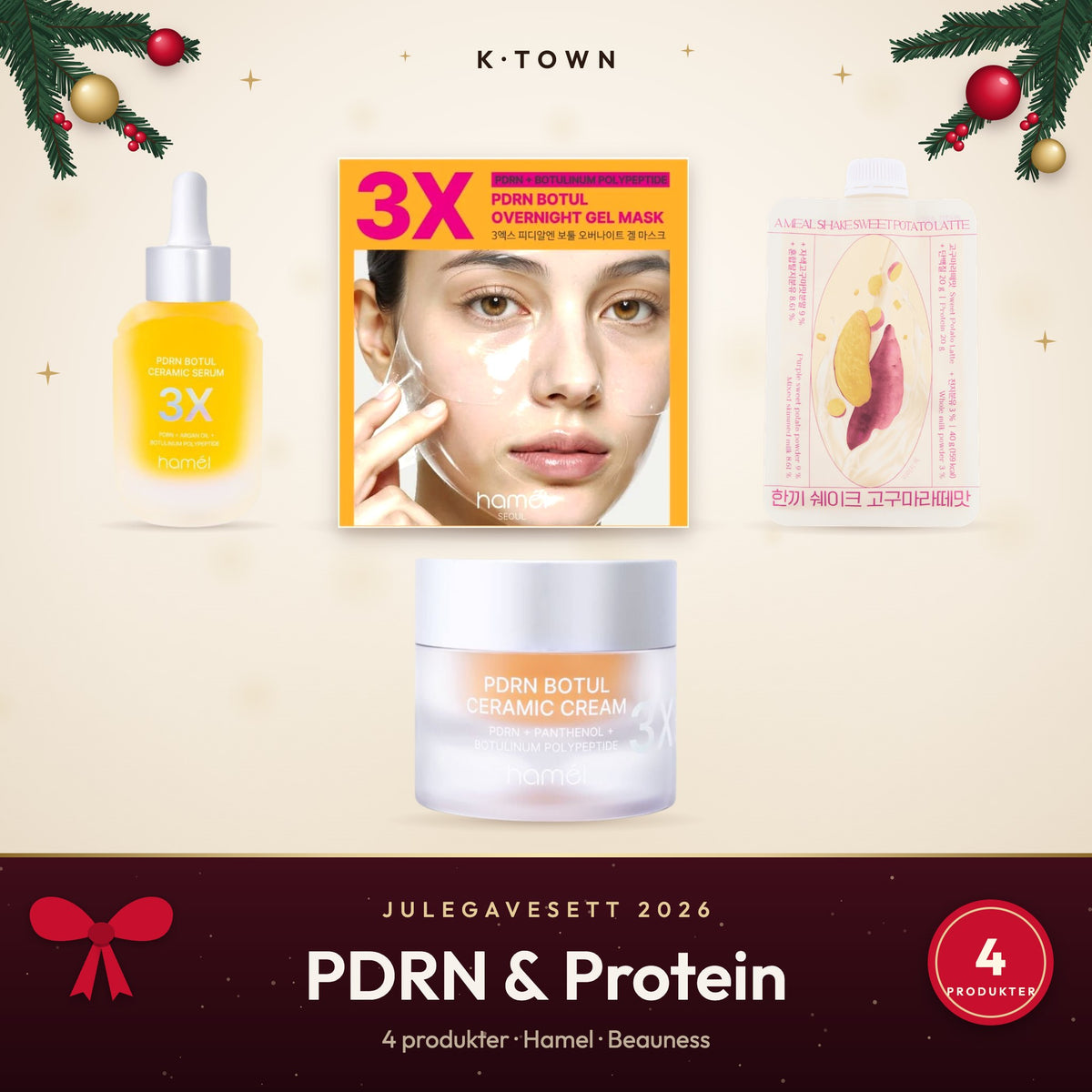 PDRN & Protein – julegavesett 2026 fra K-Town