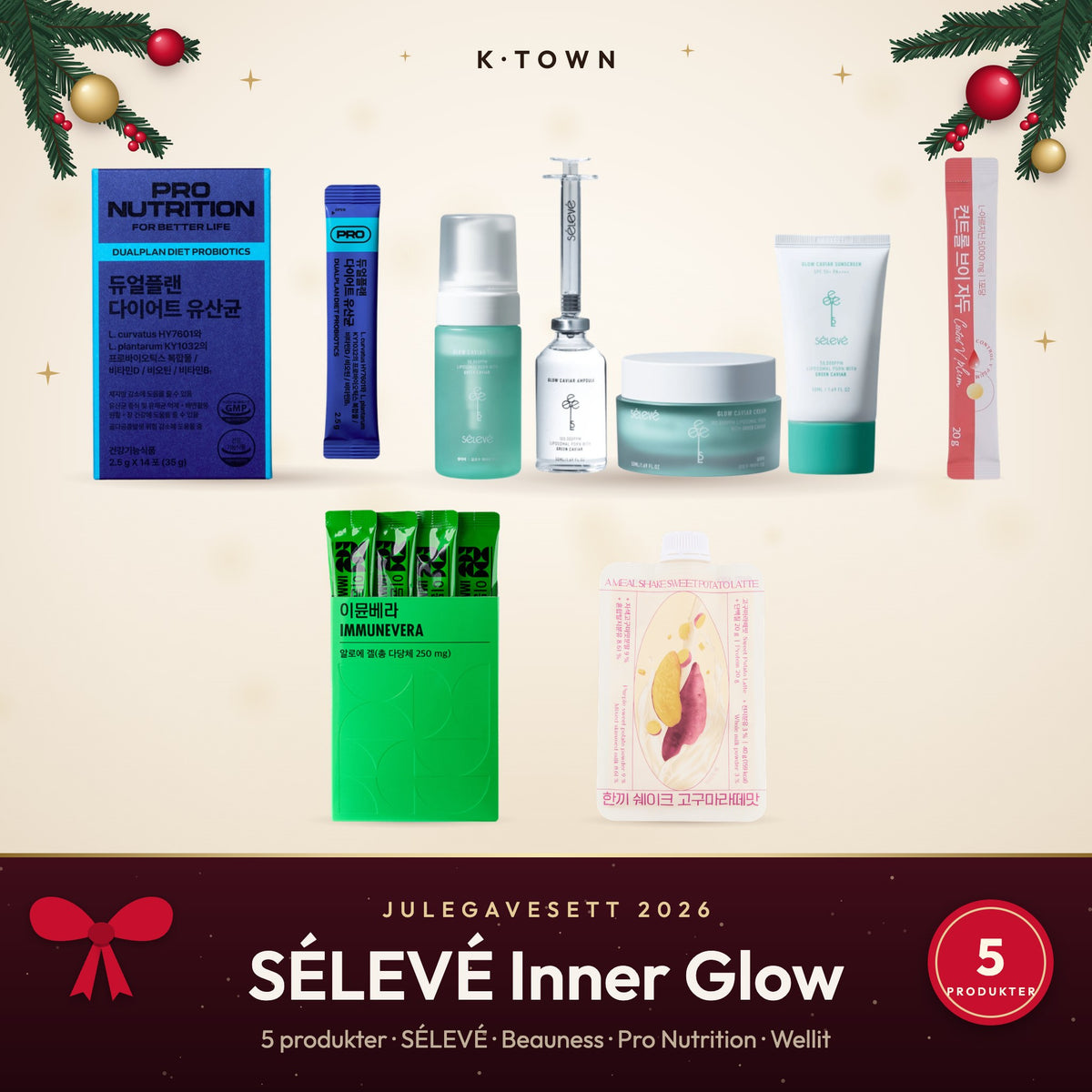 SÉLEVÉ Inner Glow – julegavesett 2026 fra K-Town